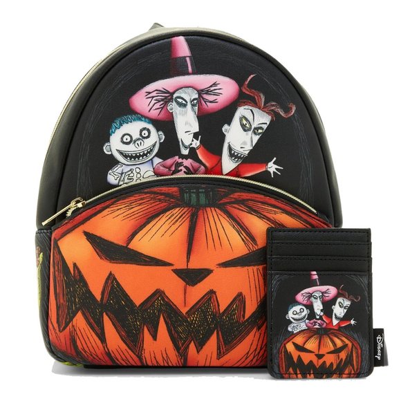 The Nightmare Before Christmas Oogie\'s Boys Pumpkin Mini Backpack and Cardholder